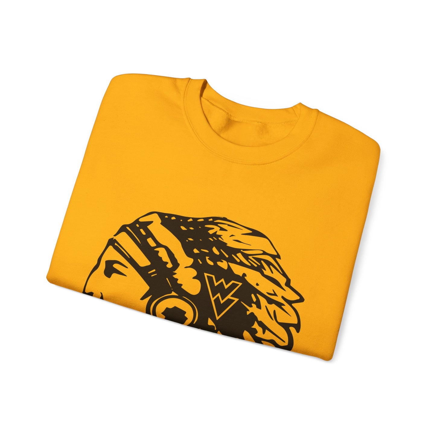 Wapsie Valley Warrior Head -  Crewneck Sweatshirt