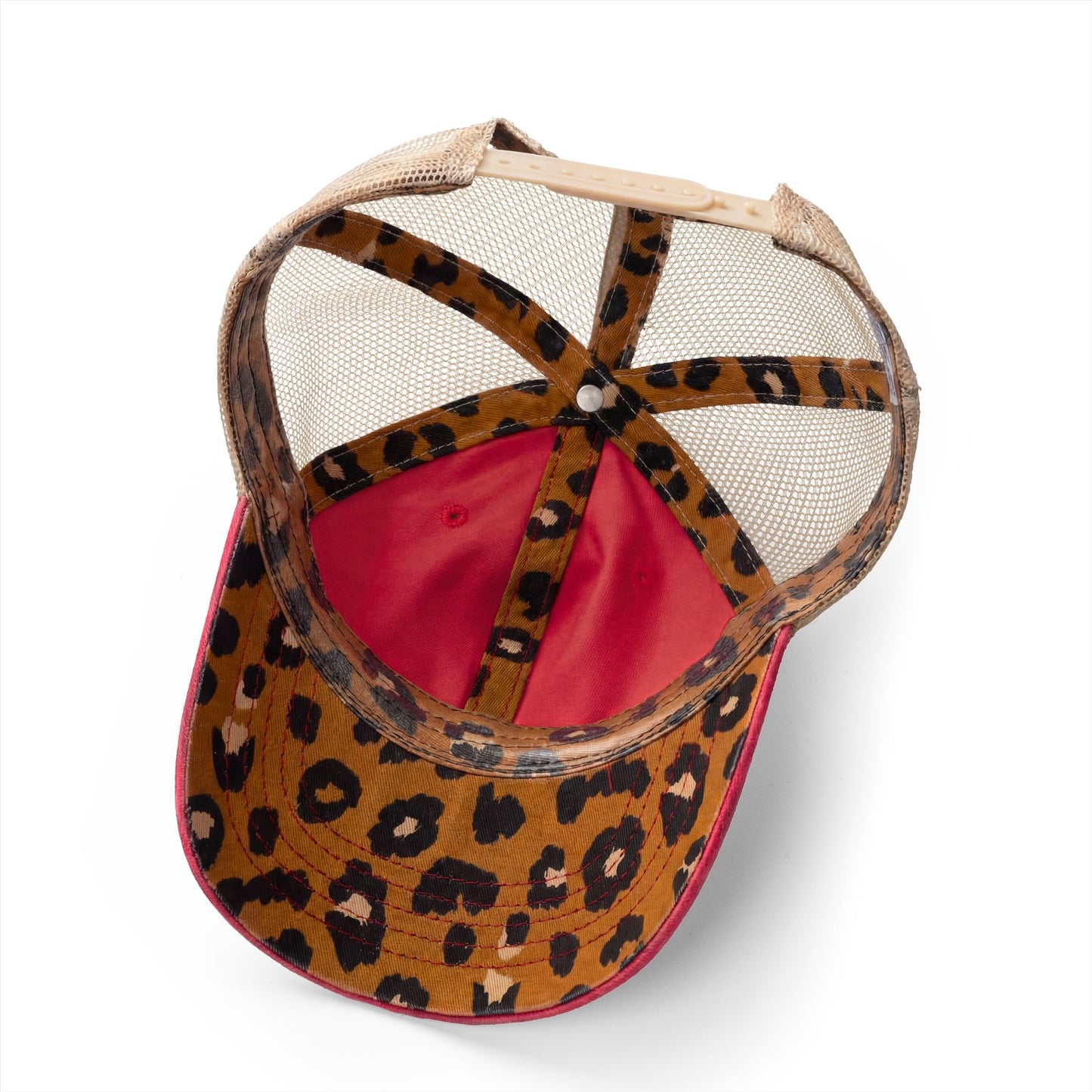 Dunkerton Women's Washed Embroidered Mesh-Back Cap - RED