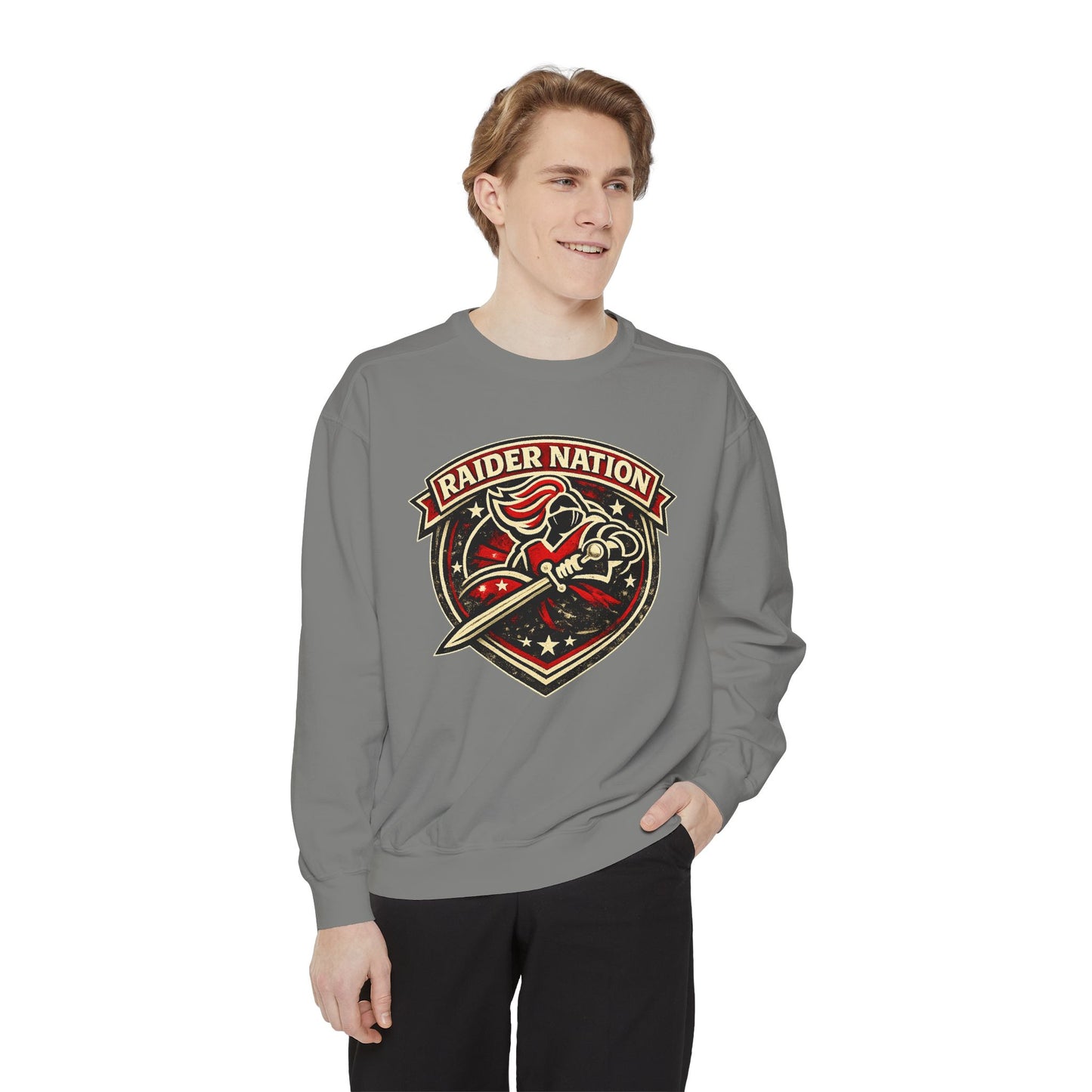 Raider Nation Crest Sweatshirt – Comfort Colors